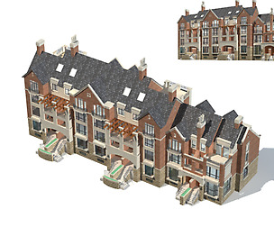 City Residential Garden villa office design  649