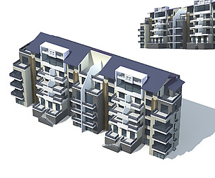 City Residential Garden villa office design  655