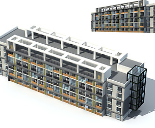 City Residential Garden villa office design  662