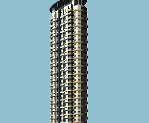 City Residential Garden villa office design  669