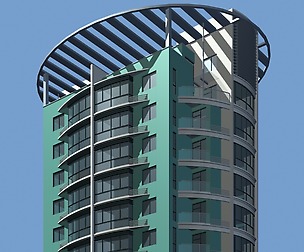 City Residential Garden villa office design  679