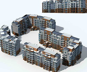 City Residential Garden villa office design  688