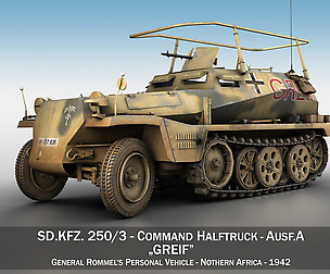 SD.KFZ 250 3 - Greif - Half-track command variant