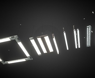 Office Ceiling Lamps Set #1