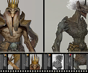 Two characters, full video process 2x