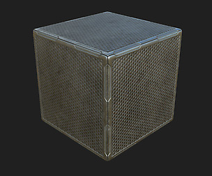 Tileable Sci-fi Metal Floor - Substance material