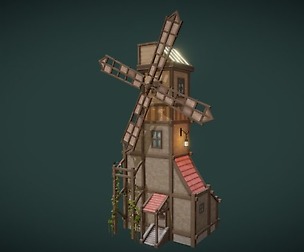 Windmill with Interior
