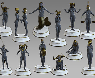 Zodiac Signs Female models