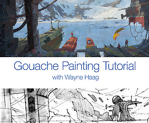Gouache Painting Tutorial 01