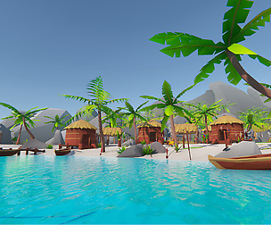 Game Ready Lowpoly Tropical Island Pack