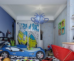 Family Children Bedroom Design full model 02