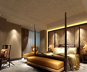 Luxurious stylish bedroom 05