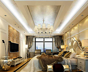 Luxurious stylish bedroom 12