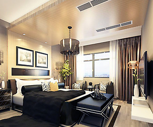Luxurious stylish bedroom 13
