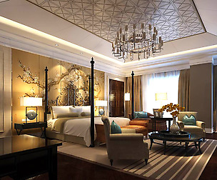 Luxurious stylish bedroom 15