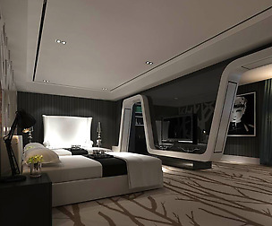 Luxurious stylish bedroom 21