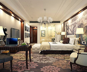 Luxurious stylish bedroom 24