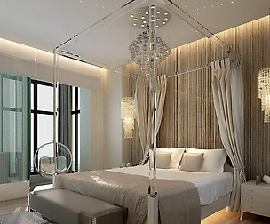 Luxury stylish interior master Bedroom - 01