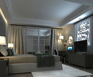 Luxury stylish interior master Bedroom - 02