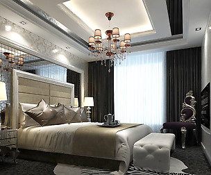 Luxury stylish interior master Bedroom - 47