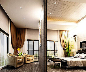 Luxury stylish interior master Bedroom - 75