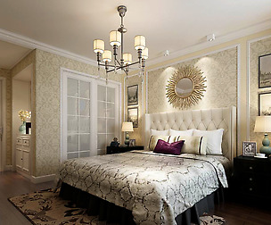 Stylish European bedroom 02