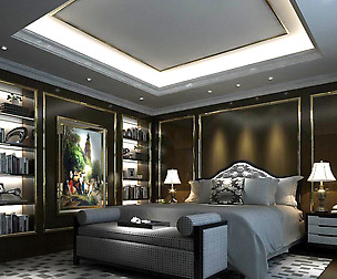 Stylish European bedroom 11