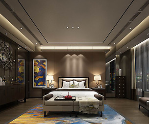 Stylish European bedroom 12