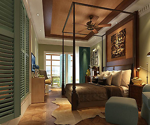 Bedroom - Southeast Asian style -9401