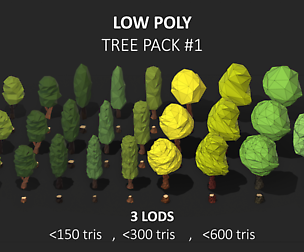 Low Poly Tree Pack #1