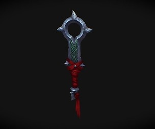 Hand Painted Weapon - 2h Sword