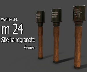 WWII - m24 Stielhandgranate