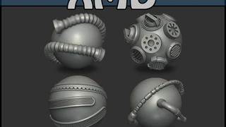Mech Mash ZBrush IMMs & Curves - 40 Pieces! cover
