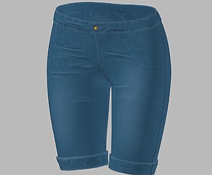 Long jeans shorts