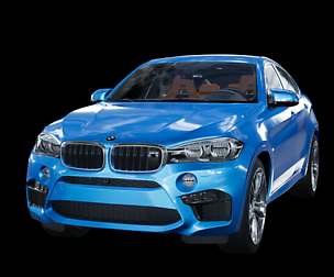 2015 BMW X6 M F16 with detailed inerior and engine