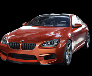 BMW M6 F13 with detailed inerior and engine