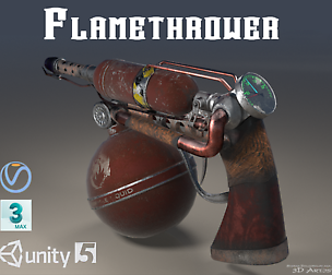 DIY Flamehtrower 3D model