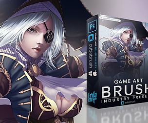 Game Art Brushes Presets - Photoshop