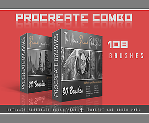 Procreate Combo #1 - 108 Brushes!