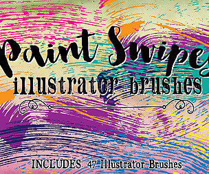 Paint Swipes Illustrator Brushes