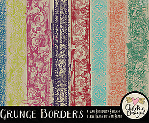 Grunge Border Photoshop Brushes
