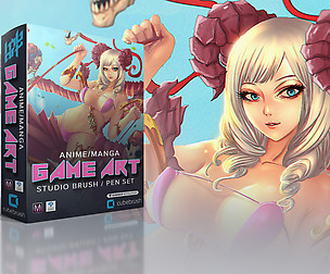 Game Art Anime/Manga Studio Brush/Pen Set