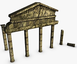 Ancient ruins with columns
