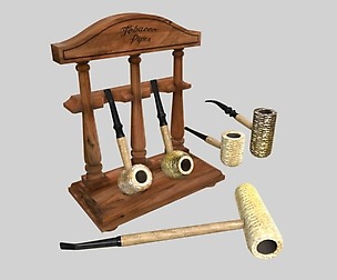 Smoking Corncob Pipe Set