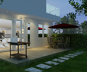 CUTAWAY MODERN HOUSE FULL FURNITURES