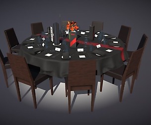 Round Table Setting