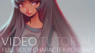 Video tutorial: full body character portrait cover