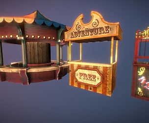 Horror circus trays