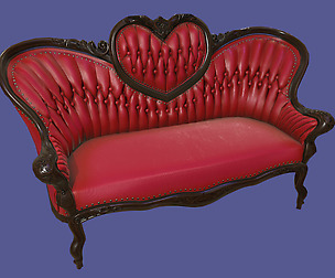 Antique Victorian Love Seat Sofa Furniture