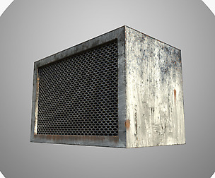 Multi Game Engine AAA PBR Asset - Air Conditioner